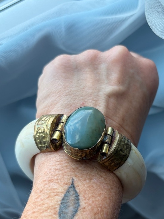 Jewelry - Vintage Ethnic Bone Bracelet India 19th Century
